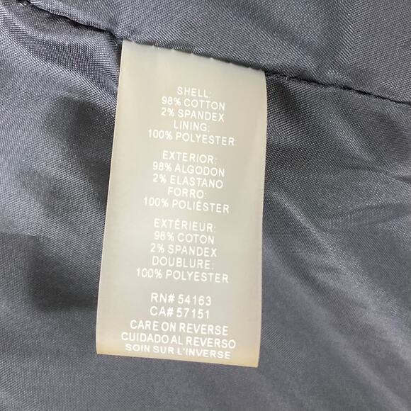 nwot TOMMY HILFIGER Blazer 4 Black Floral Logo-1-Button 1-Vent Cotton-Stretchy - Picture 12 of 16